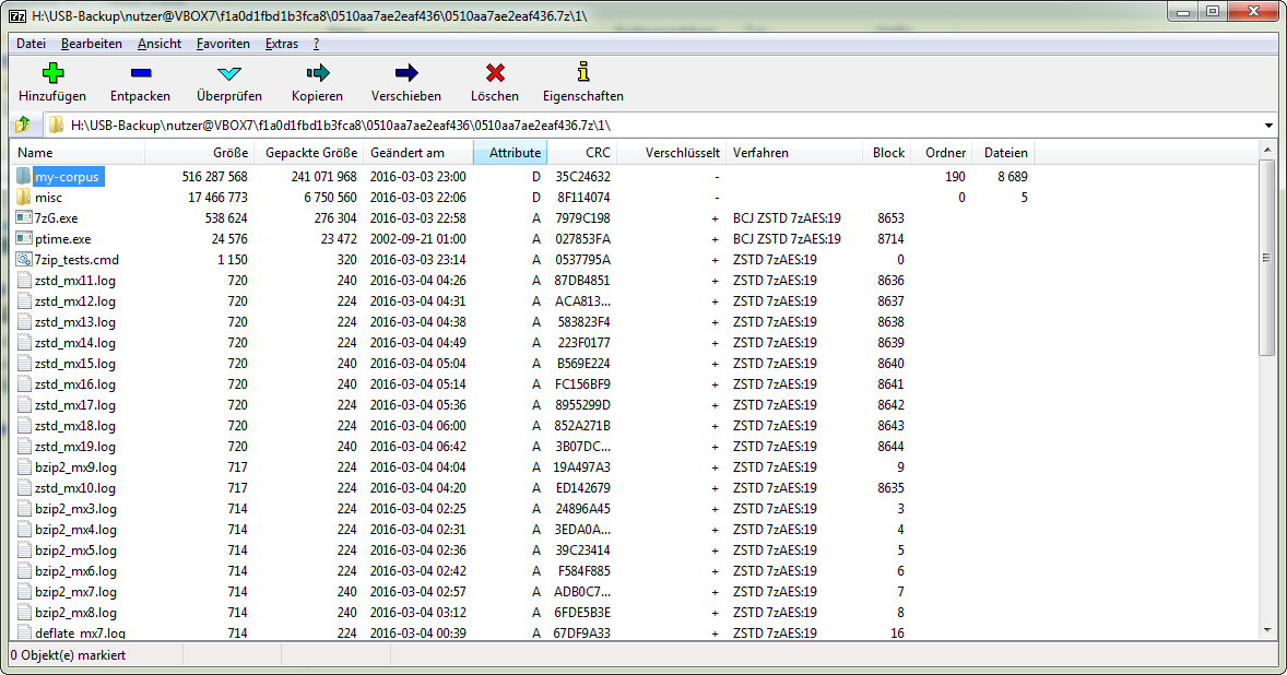 7-zip with Zstandard